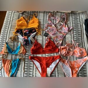 5 pair bikini BUNDLE! NWT Cupshe, SHEIN, Zaful haul - Size L